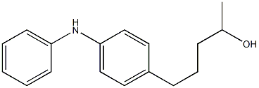 4-(4-Hydroxypentyl)phenylphenylamine Struktur