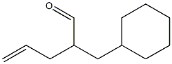 3-Cyclohexyl-2-(2-propenyl)propanal Struktur