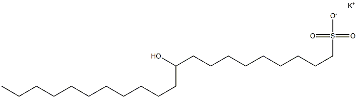 10-Hydroxyhenicosane-1-sulfonic acid potassium salt Struktur