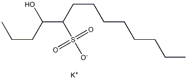 4-Hydroxytridecane-5-sulfonic acid potassium salt Struktur