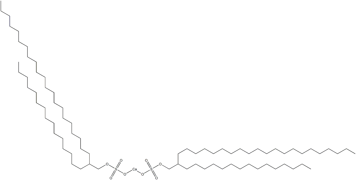 Bis(2-pentadecyltricosyloxysulfonyloxy)calcium Struktur