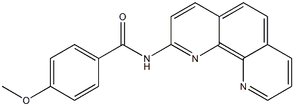 2-(4-Methoxybenzoylamino)-1,10-phenanthroline Struktur