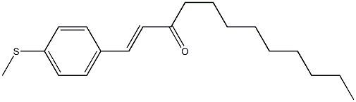 (E)-1-(4-Methylthiophenyl)-1-dodecen-3-one Struktur