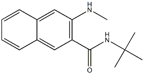 N-tert-Butyl-2-(methylamino)naphthalene-3-carboxamide Struktur