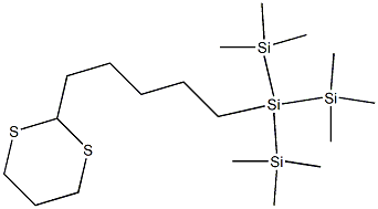 2-[5-[Tris(trimethylsilyl)silyl]pentyl]-1,3-dithiane Struktur