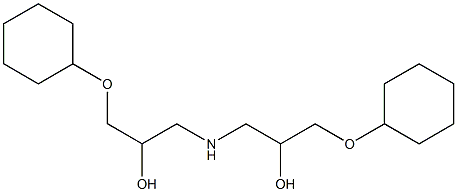 1,1'-Iminobis[3-(cyclohexyloxy)-2-propanol] Struktur