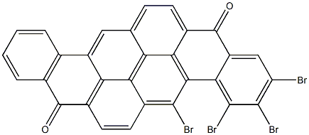 2,3,4,5-Tetrabromo-8,16-pyranthrenedione Struktur