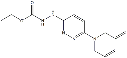 3-[6-(Diallylamino)pyridazin-3-yl]carbazic acid ethyl ester Struktur