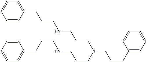 N,N'-Bis((3-phenylpropyl))-N-[3-[((3-phenylpropyl))amino]propyl]-1,3-propanediamine Struktur