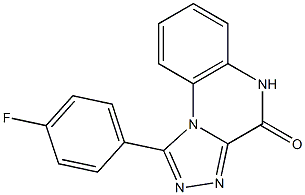 1-(4-Fluorophenyl)[1,2,4]triazolo[4,3-a]quinoxalin-4(5H)-one Struktur