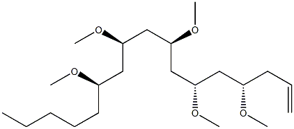 (4S,6S,8R,10R,12R)-4,6,8,10,12-Pentamethoxy-1-heptadecene Struktur