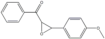 2-Benzoyl-3-(4-methoxyphenyl)oxirane Struktur