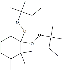 2,2,3-Trimethyl-1,1-bis(tert-pentylperoxy)cyclohexane Struktur