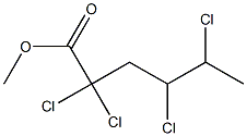 2,2,4,5-Tetrachlorocaproic acid methyl ester Struktur