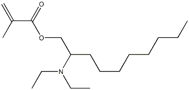 Methacrylic acid 2-(diethylamino)decyl ester Struktur