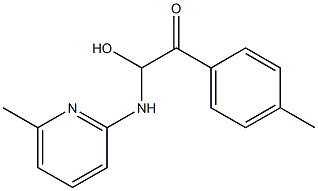 6-Methyl-2-[[2-(p-tolyl)-1-hydroxy-2-oxoethyl]amino]pyridine Struktur