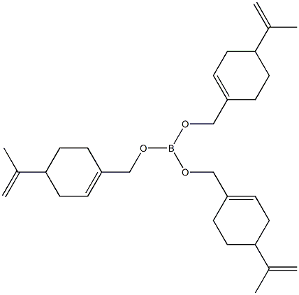 Boric acid tris(p-mentha-1,8-dien-7-yl) ester Struktur