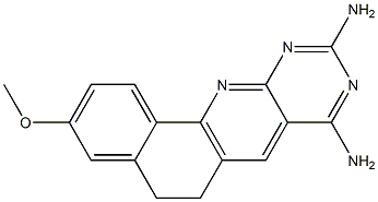 5,6-Dihydro-3-methoxybenzo[h]pyrimido[4,5-b]quinoline-8,10-diamine Struktur