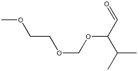 2-[(2-Methoxyethoxy)methoxy]-3-methylbutyraldehyde Struktur