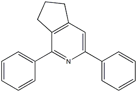 6,7-Dihydro-1,3-diphenyl-5H-cyclopenta[c]pyridine Struktur