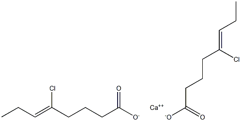 Bis(5-chloro-5-octenoic acid)calcium salt Struktur