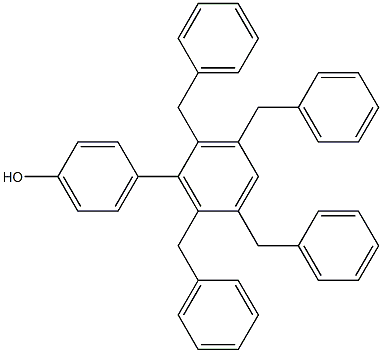 4-(2,3,5,6-Tetrabenzylphenyl)phenol Struktur