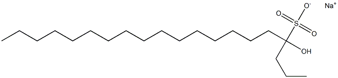 4-Hydroxyicosane-4-sulfonic acid sodium salt Struktur