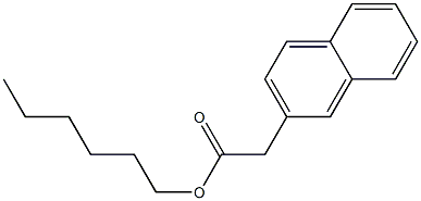 Naphthalene-2-acetic acid hexyl ester Struktur