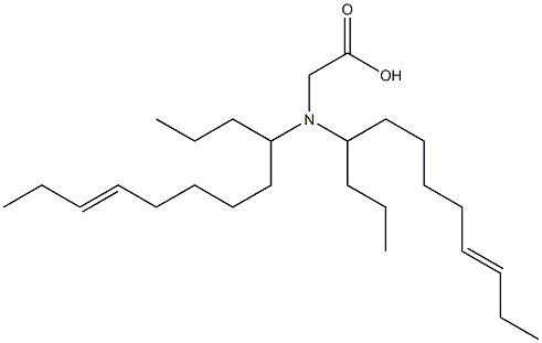 N,N-Di(9-dodecen-4-yl)glycine Struktur