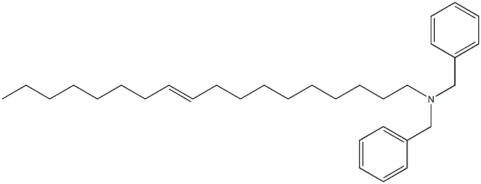 (10-Octadecenyl)dibenzylamine Struktur