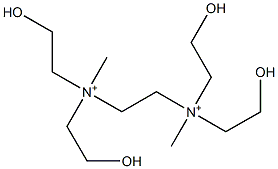 N,N,N',N'-Tetrakis(2-hydroxyethyl)-N,N'-dimethylethane-1,2-diaminium Struktur