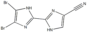 4',5'-Dibromo-2,2'-bi[1H-imidazole]-4-carbonitrile Struktur