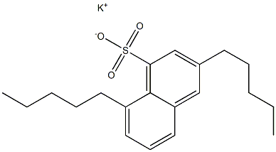 3,8-Dipentyl-1-naphthalenesulfonic acid potassium salt Struktur