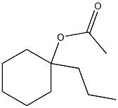 Acetic acid 1-propylcyclohexyl ester Struktur