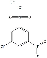 3-Chloro-5-nitrobenzenesulfonic acid lithium salt Struktur