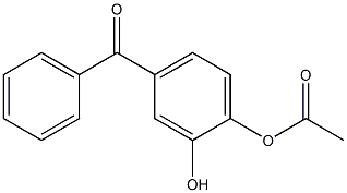 Acetic acid 2-hydroxy-4-benzoylphenyl ester Struktur