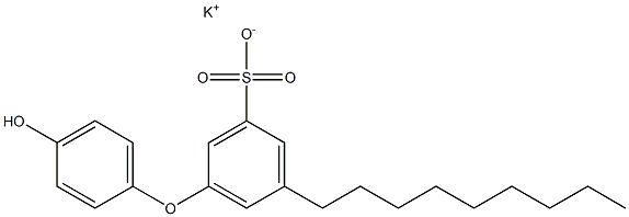 4'-Hydroxy-5-nonyl[oxybisbenzene]-3-sulfonic acid potassium salt Struktur