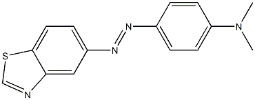 5-[(p-Dimethylaminophenyl)azo]benzothiazole Struktur