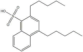 2,4-Dipentyl-1-naphthalenesulfonic acid Struktur