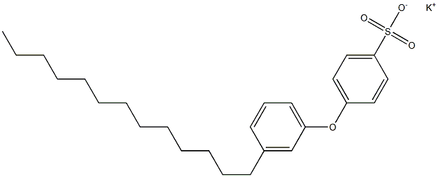 4-(3-Tridecylphenoxy)benzenesulfonic acid potassium salt Struktur