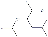 (2S)-2-Acetoxy-4-methylpentanoic acid methyl ester Struktur