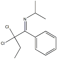 N-Isopropyl-2,2-dichloro-1-phenylbutan-1-imine Struktur