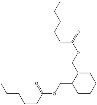 1,2-Cyclohexanedimethanol dihexanoate Struktur