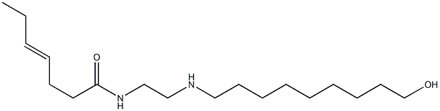 N-[2-[(9-Hydroxynonyl)amino]ethyl]-4-heptenamide Struktur