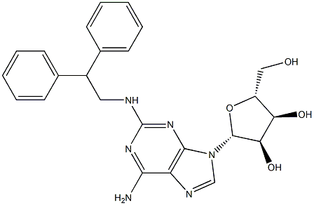 2-(2,2-Diphenylethylamino)adenosine Struktur