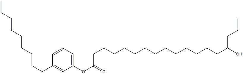 15-Hydroxystearic acid 3-nonylphenyl ester Struktur