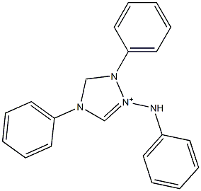 4,5-Dihydro-1,4-diphenyl-2-anilino-1H-1,2,4-triazol-2-ium Struktur