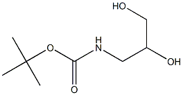 3-(tert-Butoxycarbonylamino)-1,2-propanediol Struktur