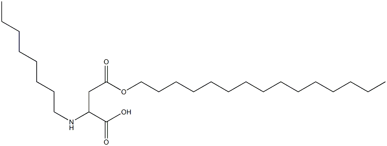 2-Octylamino-3-(pentadecyloxycarbonyl)propionic acid Struktur