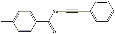 4-Methylselenobenzoic acid Se-phenylethynyl ester Struktur